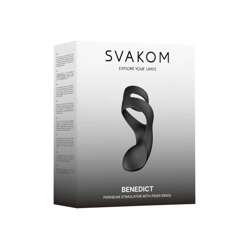 SVAKOM - Benedict Double Ring Perineum Stimulator - Black photo