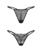 Obsessive - Clara Thong 2pcs - Black - L/XL 照片