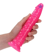 RealRock - 7" Glow Slim Realistic Dildo - Pink photo