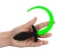 Ouch - Glow In Dark Puppy Tail Plug - Green photo-2