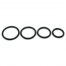 Sportsheets - O-Rings Set 4 Assorted Sizes - Black photo