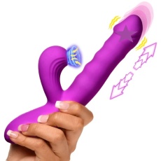 Inmi - Shegasm Thrust Wave Sucking Rabbit Vibrator - Purple photo