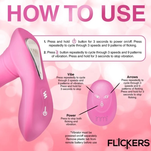 Inmi - G-Flick G-Spot Vibrator - Pink 照片