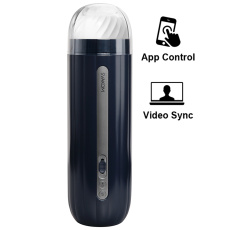 SVAKOM - Hannes Neo Interactive Throbbing Masturbator - Dark Blue photo