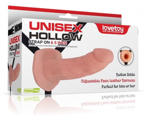 Lovetoy - Unisex Hollow Strap On - Skin photo
