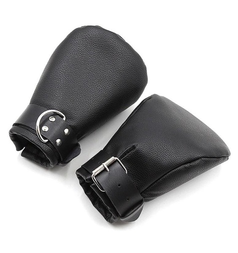 Ouch - Neoprene Lined Fist Mittens - Black photo