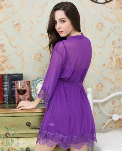 SB - 連身裙套裝 A363 - 紫色 照片