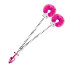 Nixie - Metal Plug w Fur Cuffs - Pink 照片