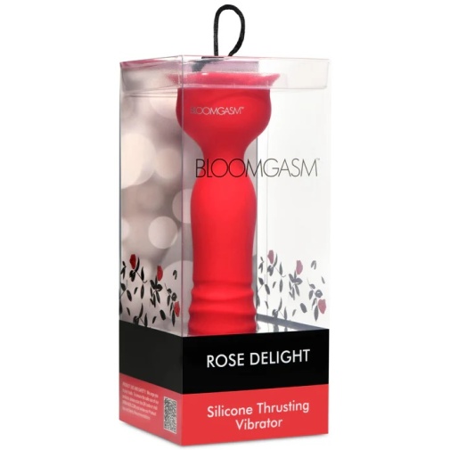 Bloomgasm - Rose Delight Thrusting Vibrator - Red 照片