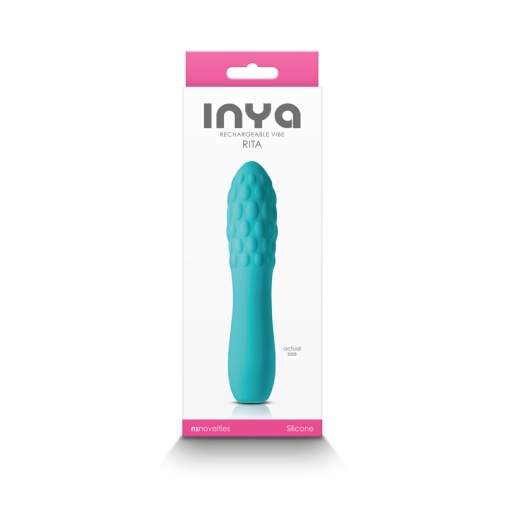 NS Novelties - INYA Rita 迷你震動器 - 青色 照片