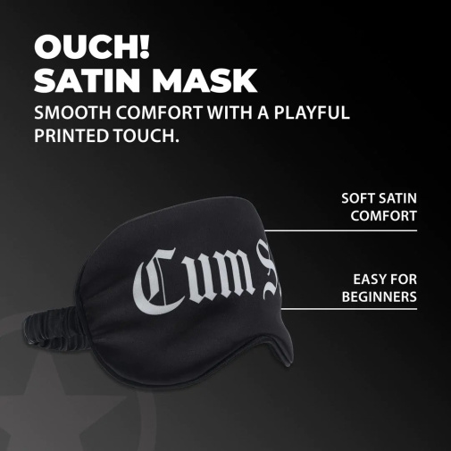 Ouch - Cum Slut Eye Mask - Black 照片