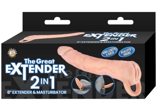 Nasstoys - 8" 2in1 Great Extender - Flesh photo