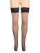 Ohyeah - Lace Rhinestone Stockings - Black - XL photo-6