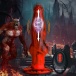 Creature Cocks - Hell Wolf 地獄狼抽插式仿真陽具 - 紅色 照片-9