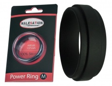 Malesation - Power 陰莖環 中碼 4cm - 黑色 照片