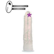 Cock Miller - 19.5cm Lighting Vibro Dildo - Pearl photo