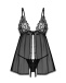 Obsessive - Blomentis Babydoll - Black - XS/S photo-4