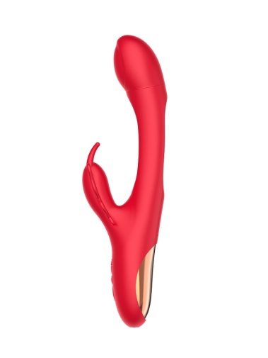 Secwell - Butterfly Flicking Rabbit Vibrator - Red 照片