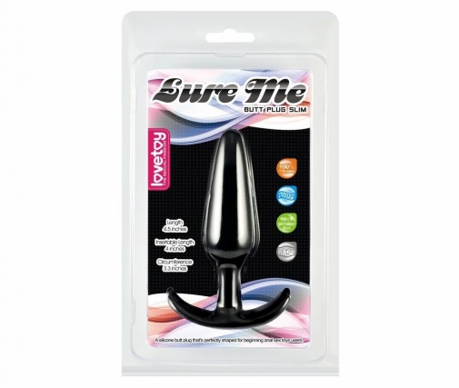 Lovetoy - Lure Me Classic Anal Plug S - Black photo