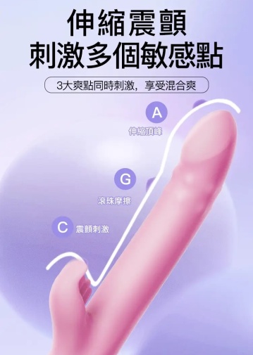 Erocome - Leominor Kissing Thrusting Vibrator - Pink photo