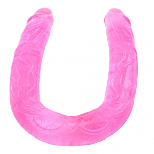 Chisa - Jelly Flexible Double Dong 19.88″ - Pink photo