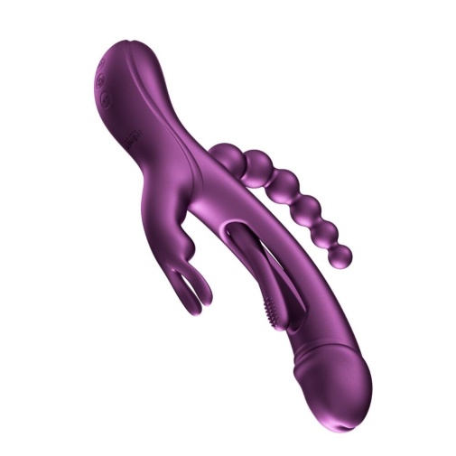 Honey Play Box - Trilux Rabbit Vibrator w Beads - Purple photo