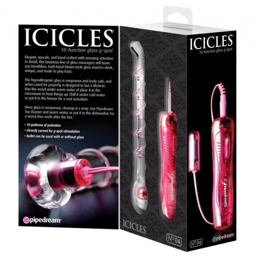 Icicles - G點玻璃震動器4號 - 粉紅色 照片