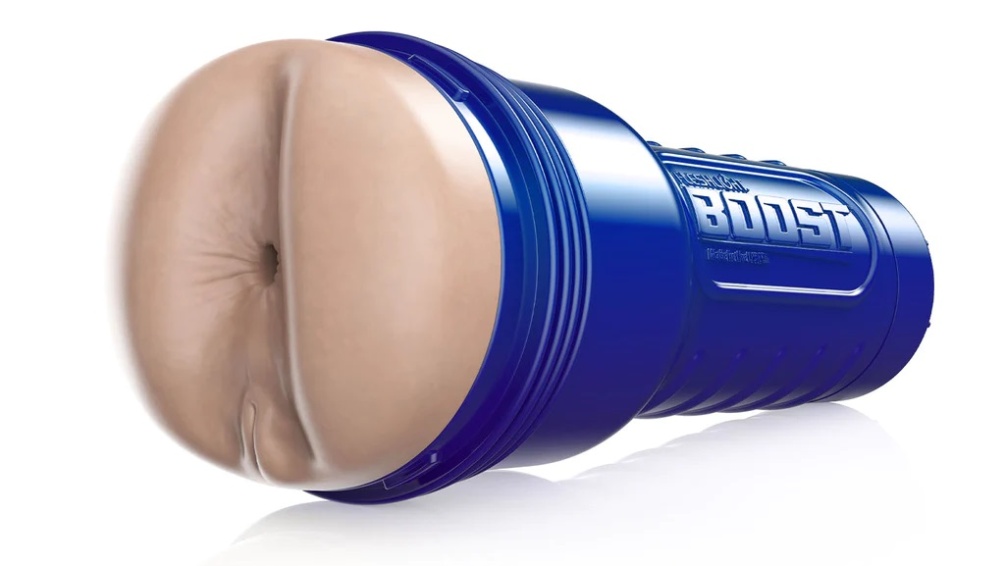 You’ve never BLASTED into a butt this real. Push ... Fleshlight - Boost Blast Female Masturbator - Flesh photo-3