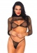 Leg Avenue - Industrial Net Bikini 3 pcs - Black photo-3