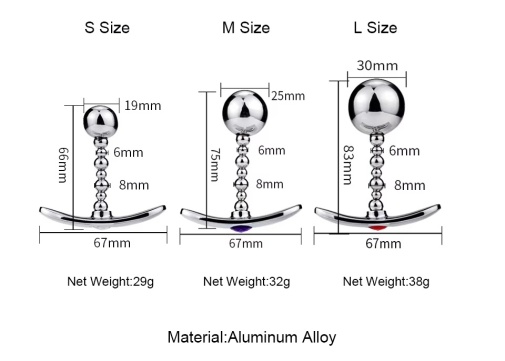 MT - T-Handle Anal Beads - Clear photo