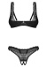 Obsessive - Deina More Crotchless Set 2 pcs - Black - S/M photo-7