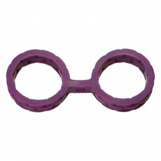 Doc Johnson - 矽胶束缚铐 大码 - 紫色 照片