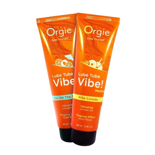 Orgie - Lube Tube Vibe! 輕微震動刺激潤滑劑 鳳梨可樂達 - 100ml 照片