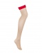 Obsessive - S814 Stockings - Red - S/M photo-6