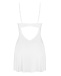 Obsessive - Alissium Chemise & Thong - White - XS/S photo-5