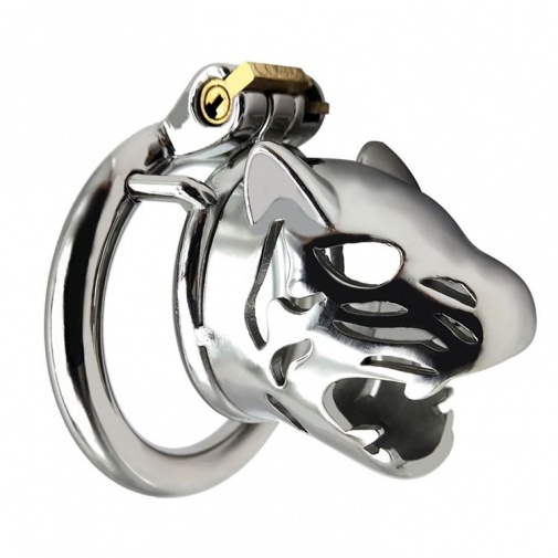 FAAK - Tiger Chastity Cage 45mm - Silver photo