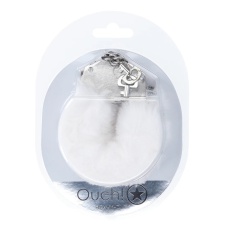 Ouch - Heavy-Duty Fluffy Hand Cuffs - White 照片