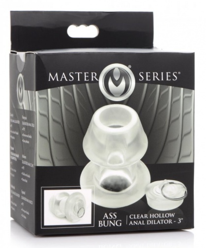 Master Series - Ass Bung Hollow Anal Dilator M - Clear photo