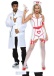 Leg Avenue - 急症護士乙烯膠套裝 - 白色 - 細碼 照片-5