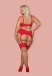 Obsessive - Jolierose Stockings - Red - XXL photo-4