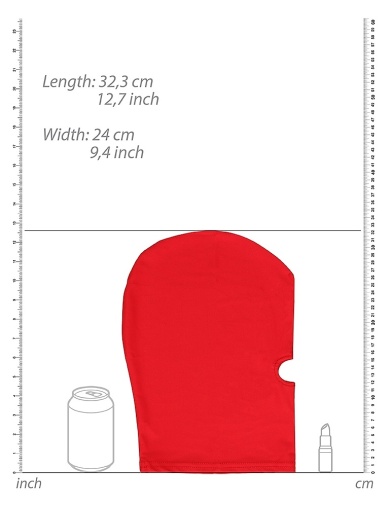 Ouch - Submission 幪眼开口头套 - 红色 照片