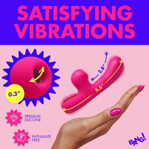 Bang! - G-Spot Rabbit Vibrator - Pink photo