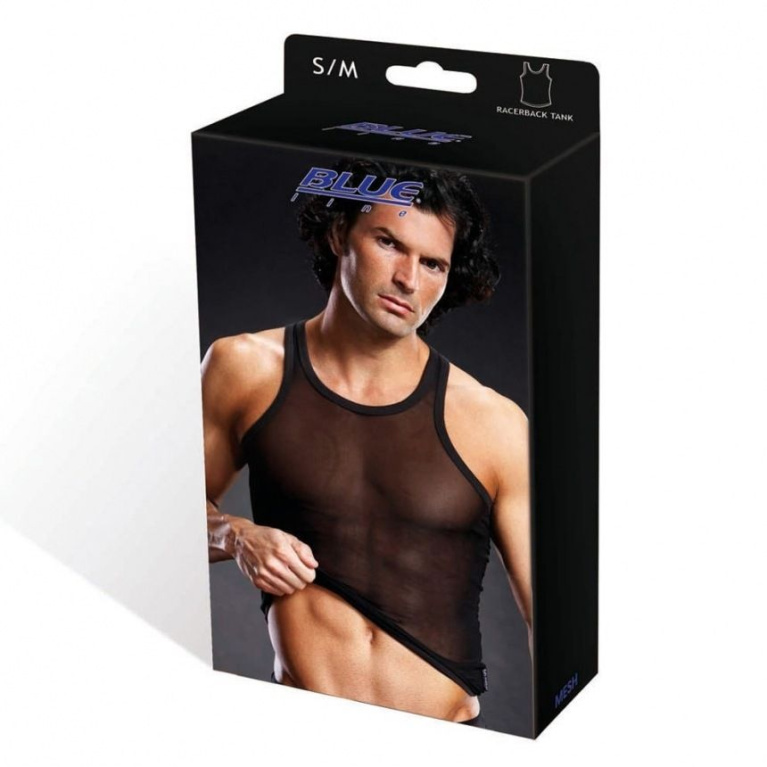 Blueline - Pro-Mesh Racerback Tank - Black - S/M photo
