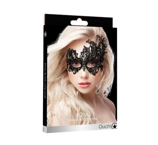 Ouch - Royal Lace Mask - Black photo