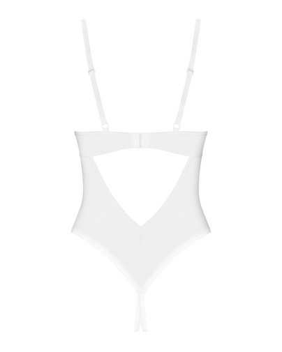 Obsessive - Alissium Crotchless Teddy - White - M/L photo