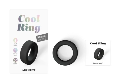 Love to Love - Cool Cock Ring - Black photo