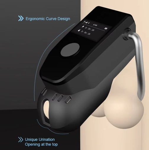 QIUI - 3.0 App-Control Chastity Device L - Black photo