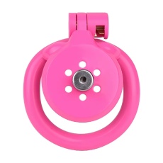 FAAK - Resin Chastity Cage 45mm w Catheter - Pink 照片