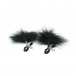 S&M - Feathered Nipple Clamps - Black photo-2