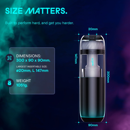 KAOTIK - The Cocoon 可加热抽插震动智能飞机杯 - 黑色 照片